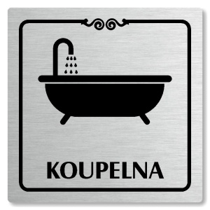 Koupelna, 80x80mm, stříbrná, Texas